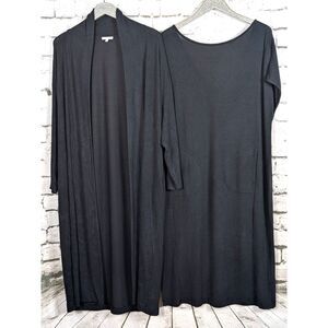 CALME by JOHNNY WAS Caftan & Robe Soft Comfort Sleep Lounge Luxury Pockets M/L